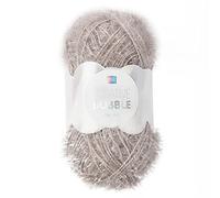 Creative Bubble - Fil à crocheter pour éponge - 50 g - 11 - Gris