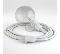 creative cables Créez Votre Snake pour Abat-Jour Coton Blanc RC01 et apportez la lumière là où Vous Souhaitez. - 5 Mètres,