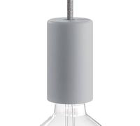 EIVA Elegant, kit Douille d'extèrieur E27 IP65 en Silicone - la première Douille au Monde IP65 Qui Peut-Etre câblée - Gris Glacier