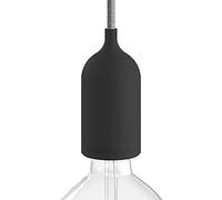 EIVA Pastel, kit Douille d'extèrieur E27 IP65 en Silicone - la première Douille au Monde IP65 Qui Peut-Etre câblée - Noir