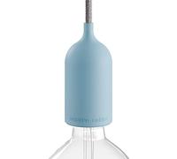 creative cables EIVA Pastel, kit Douille d'extèrieur E27 IP65 en Silicone - la première Douille au Monde IP65 Qui Peut-Etre câblée - Blue Ciel