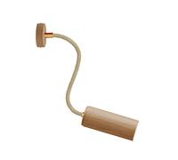 creative cables Fermaluce Flex 30 Leuchte mit Mini Baldachin aus Holz und Strahler mit Tub-E14 Lampenschirm - avec Ampoule, Neutre