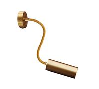 creative cables Fermaluce Flex 30 Leuchte mit Mini Baldachin mit Schalter und Strahler mit Tub-E14 Lampenschirm - avec Ampoule, Bronze satiné