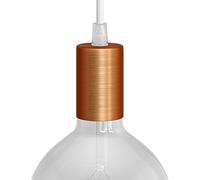 creative cables Kit Douille E27 cylindrique en métal - Conique, Cuivre satiné