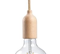 creative cables Kit Douille E27 en Bois avec Serre-câble dissimulé - Neutre