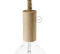 creative cables Kit Douille E27 en Bois pour Corde XL - Neutre