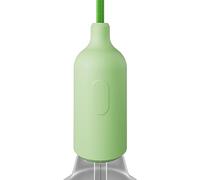 creative cables - Kit Douille E27 en Silicone avec Interrupteur et Serre-câble dissimulés - Vert Prairie