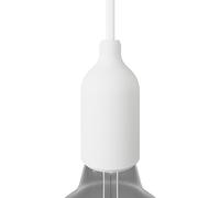 creative cables - Kit Douille E27 en Silicone avec Serre-câble dissimulé - Blanc