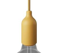 creative cables - Kit Douille E27 en Silicone avec Serre-câble dissimulé - Moutarde