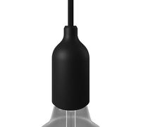 creative cables - Kit Douille E27 en Silicone avec Serre-câble dissimulé - Noir