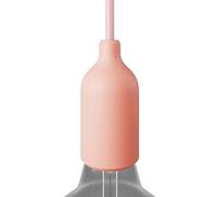 creative cables - Kit Douille E27 en Silicone avec Serre-câble dissimulé - Saumon