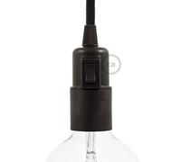 creative cables - Kit Douille E27 en thermoplastique avec Interrupteur - Noir