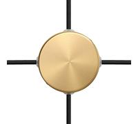 creative cables Kit Mini Rosace cylindrique en métal avec 4 Trous latéraux (boîte de dérivation) - Bronze satiné