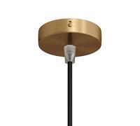 creative cables Kit Mini Rosace cylindrique métallique avec 1 Trou Central - Conique, Bronze satiné