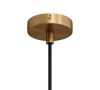 creative cables Kit Mini Rosace cylindrique métallique avec 1 Trou Central - Cylindrique, Bronze satiné