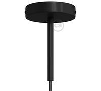 creative cables Kit Rosace cylindrique en métal avec Serre-câble de 15 cm - Noir