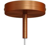 creative cables Kit Rosace cylindrique en métal avec Serre-câble de 7 cm - Cuivre satiné