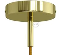 creative cables Kit Rosace cylindrique en métal avec Serre-câble de 7 cm - Laiton