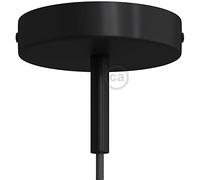 creative cables Kit Rosace cylindrique en métal avec Serre-câble de 7 cm - Noir