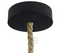 creative cables Kit Rosace en Bois pour Corde XL - Noir