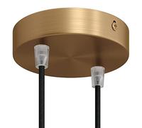 creative cables - Kit Rosace métallique cylindrique à Deux Trous - Conique, Bronze satiné
