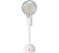 creative cables - Lampe portative et rechargeable Cabless02 avec ampoule globo G125 - Avec ampoule, Blanc