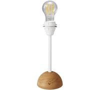 creative cables - Lampe portative et rechargeable Cabless12 avec ampoule à goutte et arrangement pour abat-jour - Avec ampoule, Neutre