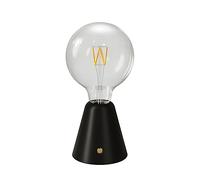 creative cables - Lampe portative LED rechargeable Cabless01 avec ampoule globo G125 - Avec ampoule, Noir