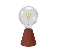 creative cables - Lampe portative LED rechargeable Cabless01 avec ampoule globo G125 - Avec ampoule, Terracotta