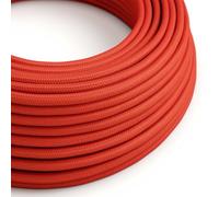 Creative-Cables L'Original câble électrique en silicone Ultrasoft 2x0.75 mm² (50 m, Red RM09) - Rond, effet soie - Idéal pour suspensions sans imperfections - Sécurité certifiée, Made in Italy