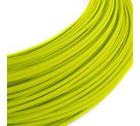 Creative-Cables L'Original cable électrique Extra Low Voltage SELV 2x0,35 mm² (50 m, Fluorescent Yellow RF10) - Rond, effet soie - Idéal pour les LED 12-48V - Sécurité certifiée, fabriqué en Italie