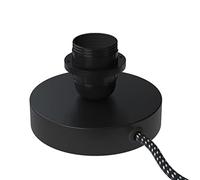creative cables Posaluce pour abat-jour - Lampe de table en métal - Noir mat