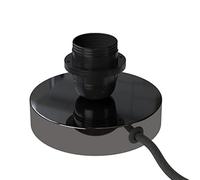creative cables Posaluce pour abat-jour - Lampe de table en métal - Perle noire