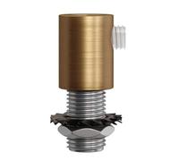 Creative-Cables serre-câble cylindrique en métal bronze satiné 2 pièces - SERM1OTSX2