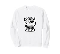 Creative Chaos Chat Gribouillage Art Sweatshirt