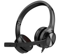 Creative Chat USB, Micro-casque supra-auriculaire filaire Stereo noir volume réglable, Mise en sour