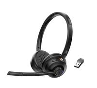 Creative Chat Wireless Casque sans Fil sur Oreille avec Micro Perche à réduction de Bruit, dongle USB, contrôle de la Lecture et des appels, Bouton de sourdine du Micro, pour PC/Mac/appareils Mobiles