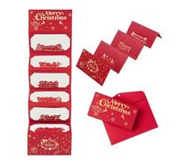 Creative Christmas Envelope - 51g Cash Gift Envelope, with Money Clip, Reusable Christmas Cash Wallet and Gift Card Holder | Holiday Money Envelopes for Men Women Girls Boys, Festive Stocking Stuffer