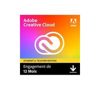 Creative Cloud all apps - etudiants et enseignants - licence 1 an - 1 utilisateur - A télécharger