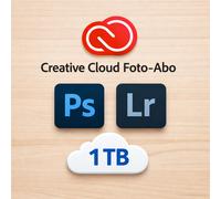 Creative Cloud Foto-Abo (Photoshop + Lightroom) inkl. 1TB Cloud-Speicherplatz - (Miet-Lizenz)