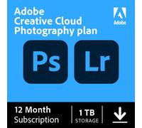 Creative Cloud Photography Plan 2026 Licence 1 An - 1 To Cloud & 1000 Crédits Génératifs/Mois Inclus