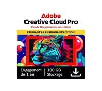 Creative Cloud Pro - Etudiants et enseignants - 1 utilisateur - Abonnement 1 an