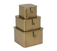 Creative Co-op 60-Non-Food Storage-Metal, Fer, Doré
