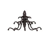 Creative Co-op en Fonte Crochets muraux, Rouille