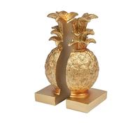 Creative Co-Op Lot de 2 Serre-Livres en résine doré en Forme d'ananas