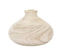 Creative Co-op Petit Vase en Bois de Paulownia (chacun Variable) Accents décoratifs, Naturel