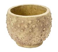 Creative Co-op Pot de Fleurs, 52% Sable, 48% Ciment, Beige, 22,9 cm (L) x 22,9 cm (l) x 17,8 cm (H)
