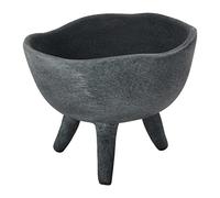Creative Co-Op Pot de Fleurs bohème en Terre Cuite Noir Mat