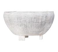 Creative Co-op Pot de Fleurs, crème, Rond, 21 cm