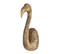 Creative Co-Op Tête d'oiseau décorative en résine Doré